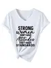 Las mujeres fuertes no tienen Camiseta de Mujer de Cuello en V Spot Simple Versátil Manga Corta Amazon eBay