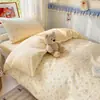Juego de ropa de cama de tres piezas 100% algodón para dormitorios de estudiantes, específicamente para residentes de secundaria y universidad, sábana y funda de edredón de algodón puro para cama individual