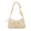 Bolso de mujer 2026 nuevo popular bolso de axila, bolso nube de alta gama, bolso pequeño cruzado de un solo hombro plisado texturizado de nicho
