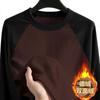 Venta al por mayor de fábrica otoño e invierno talla grande camiseta base para hombre y mujer color en contraste terciopelo cuello medio alto ropa interior térmica acolchada camiseta de manga larga
