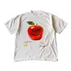 Camiseta de algodón de manga corta con cuello redondo y estampado retro clásico