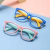 Novos Óculos Antiluz Azul da Moda para Crianças com Hastes de Silicone Óculos de Computador para Bebês Óculos Universais Planos para Meninos e Meninas