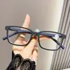 Gafas de Lectura con Patas de Resorte Anti Luz Azul, Monturas de Gafas Coloridas Europeas y Americanas Transfronterizas para Mujer, Monturas de Gafas de Moda Douyin, Gafas de Lectura para Personas Mayores