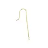 Versión coreana de gancho para oreja simple de acero inoxidable 316 color oro real de 18K gancho para oreja simple gancho para oreja diy accesorios para oreja venta al por mayor