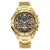 Reloj Nuevo para Hombre de Cruce de Fronteras Gama Alta de Negocios con Calendario Correa de Acero Aleado Reloj para Hombre Reloj No Mecánico para Hombre Reloj para Hombre