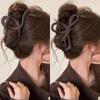 Pinza para el Cabello para Mujer con Acabado de Lujo, Nuevo Tamaño Grande 2025 para Cabello Grueso, Adecuada para Cabello Fino, Moño, Cola de Caballo Alta y Parte Posterior de la Cabeza Pinza de Tiburón