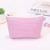 Bolsa de Maquillaje de Pana de Gran Capacidad, Neceser con Cremallera, Organizador de una Pieza para Todos los Productos de Belleza, Bolsa de Almacenamiento Simple al por Mayor