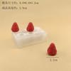 Molde de silicona de fresa de tamaño grande y pequeño, para aromaterapia, velas, adornos, pasteles, azúcar, chocolate, hornear, molde de silicona