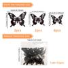 PY9002 -70.17 millones Creativo de San Tres Mariposas Rosas Calavera Atmósfera de Todos los Santos Pegatinas Decorativas de Pared Set de 12
