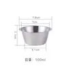 Suministrado Directamente del Fabricante, Taza de Salsa Espesa de Acero Inoxidable 304, Taza Creativa de Condimento de Tomate para Salsas de Estilo Occidental y Filetes