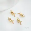 Fuerte Galvanoplastia Chapado en Oro de 14K Vida Marina Caracola Medusa Colgante DIY Pulsera Hecha a Mano Joyería para Orejas Colgante Accesorios