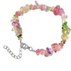 Pulsera de grava irregular de cristal natural de ágata transfronteriza pulsera de piedra semipreciosa joyería de piedra de color ins europeo y americano