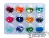 Lentejuelas grandes de 12 colores lentejuelas láser lentejuelas coloridas lentejuelas hexagonales grandes con caja manicura fototerapia Polvo Iluminador