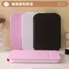Espejo de Maquillaje LED con Luz, Adecuado para Dormitorios Universitarios, Uso de Escritorio, Alto Valor Estético, Ajustable, Portátil, Espejo Plegable