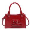 2026 Nuevo Elegante y Estiloso Bolso de Hombro para Viaje de Color Sólido con Lazo para Mujer Bolso de Mano Cuadrado Pequeño de Color Sólido