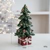 Resina Papá Noel Caballo Mecedor Casa Adornos de Escritorio Adornos de Ambiente Festivo para el Hogar Regalos de Navidad