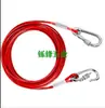 Cable de Acero Galvanizado Anticaídas, Cuerda de Seguridad de Acero Recubierta de Plástico con Gancho, Cable de Cable de Acero, Accesorios de Hebilla de Polipasto de Cable de Acero