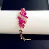 Pulsera de personalidad simple europea y americana, ojo de caballo de diamante de color, gema brillante, strass, moda retro, pulsera de cristal, fabricantes, venta al por mayor