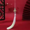 Soporte para Flores Imitación Jade Dongling Hebilla Ping'an Borla Flecos Estilo Antiguo Accesorio de Broche para Qipao Colgante Marcador de Libros Borla Fabricante Venta al por Mayor