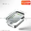 Bandeja de té de acero inoxidable con drenaje, Mesa de té pequeña para el hogar que drena agua, Juego de té Kung Fu, Bandeja de preparación en seco, Juego de doble capa