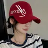 2026 Nuevo Sombrero para Mujer Circunferencia de Cabeza Grande Bordado de Letras Gorra de Béisbol Ala Ancha Hace que la Cara Parezca Más Pequeña Versátil de Moda Gorra de Pico para Hombre