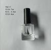Fornecimento de 5ml10ml15ml transparente redondo esmalte de unha garrafa de plástico esmalte conjunto de garrafa de vidro esmalte de unha garrafa