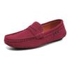 Mocasines Deslizables Populares para Hombre Transfronterizos, Zapatos Casuales de Cuero para Hombre, Zapatos Ligeros de Gamuza con Suela Suave para Conducir, Talla Grande 48