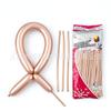 Shuaian Long 260 Metálico Longo Látex Balão Névoa Superfície Mat Magic Long Balloon Balão de Metal