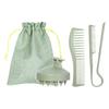 Set de Peine y Cepillo para el Cabello de Paja de Trigo para el Hogar Peine para el Cuero Cabelludo Masajeador Peine Portátil Cepillo Limpiador del Cuero Cabelludo Peine para Cabello Lacio Venta al por Mayor