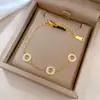 [Aço titânio corpo inteiro] Anel personalidade Dongdaemun diamante lama pulseira corrente totalmente diamante feminina Rede de celebridades retrô amigas