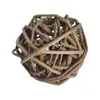 Em Estoque Bolas de Rattan Naturais Indonésias de 6cm para Decoração, Bolas de Árvore de Natal, Bolas de Decoração de Natal para Pets.