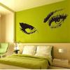 EBay AliExpress Nova Geração esculpido impermeável adesivos de parede removíveis criativos quarto sala de estar olhos adesivos decorativos