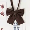 Jk rayas a cuadros persona perezosa sin corbata estilo academia corbata accesorio de cuerda para corbata de mujer corbata de lazo para mujer toga de graduación retro en stock