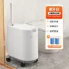 Cubo de Basura Baño Hogar Inodoro Integrado Papelera Especial con Tapa Ranura Gran Capacidad Alta Apariencia Cubo de Basura