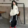 Conjunto de Ropa de Otoño para Niñas Tallas Mediana y Grande Conjunto Deportivo de Dos Piezas para Niños Nuevo Estilo 2026 Sudadera para Niña Ropa Casual Estilo Coreano Ropa para Niños