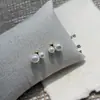 Aretes Dorados Color Café Claro con Perlas Cereza Grandes y Pequeñas Moca Mousse Lujo Suave Versátiles Elegantes Aretes de Nicho para Mujer