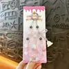 Corrente de Chaveiro Criativa de Cristal com Laço e Sino para Celular Acessórios de Bolsa Fashion Tendência Pingente de Celular