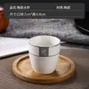 Xícara de chá cerâmica branca pura cor sólida conjunto de mesa de hotel casa de chá para o café da manhã taça de vinho restaurante xícara de hotel boca de xícara serviço de catering estilo chinês