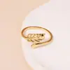 Anel Aberto Europeu e Americano Transfronteiriço Ins Banhado a Ouro Ajustável Ajustável Personalizado Tendência Cool Anel Moderno Versátil Joia de Mão