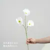 Buquê de flores artificiais de lírio branco puro, flores de seda, flores artificiais de plástico, decoração de sala de estar, arranjo floral de casamento
