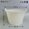 Cubo gris para obra, cubo de plástico reforzado, tamaño extragrande, cubo de agua de plástico duradero, cubo para cemento para renovación, cubo irrompible para mortero