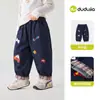 Pantalones de Chicos Dudu Colección Otoño Jeans para Niñas Pantalones Casuales de Otoño para Niños Pantalones Largos de Bebé Ropa para Niños Modernos