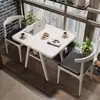 Conjunto de Mesa e Cadeiras de Madeira Maciça de Três Peças em Estilo Antigo para Apartamentos Pequenos, Mesa de Jantar Quadrada de Camada Dupla, Mesa de Chá para Lazer na Varanda
