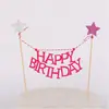 Feliz cumpleaños cumpleaños cumpleaños pastel bandera no tejido tarjeta de cumpleaños decoración de pastel tarjeta