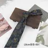 Gravata Masculina Retro Casual Estilo Hong Kong Estampa Britânica Amarrada à Mão 8cm Acessório para Traje Formal Tendência Versátil