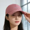 Novo Chapéu Estilo Coreano para Mulheres, Boné de Baseball com Bordado de Letras da Moda Primavera e Verão, Simples Roxo Estilo Coreano Ins Tendência Chapéu Bico de Pato