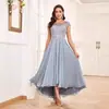 Amazon Vestido de Noche Comercio Exterior Europeo y Americano Nuevo Elegante Delgado Vestido Fiesta Fiesta Banquete Vestido Largo