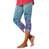 Comércio Exterior Europeu e Americano Transfronteiriço Amazon Verão 2026 Novo Mais Vendido Casual ao Ar Livre Estampado Color Block Calça Cropped de Praia