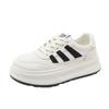 [Personalizado] Xy862 Nuevos Zapatos Blancos Transpirables Verano y Otoño Casuales Suela Gruesa Estilo Coreano Preppy Versión Trbottomy Aumentados