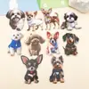 Misture 10 Fofos Pingentes Coloridos de Bichon Frisé, Chihuahua, Dachshund de Desenho Animado em Acrílico para Acessórios de Joias DIY